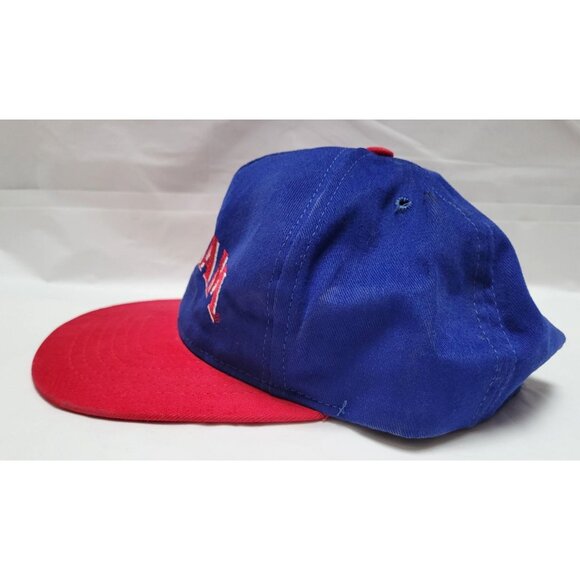 Vintage Jim Beam Blue Red Adjustable Snapback Baseball Hat Cap OSFM - Picture 3 of 12